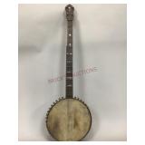 Vintage Banjo with Mother of Pearl Inlay