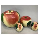 Apple Shaped Canisters and Salt and Pepper