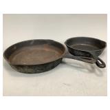 Two Cast Iron Skillets