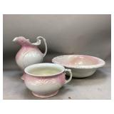 Royal Chamber Pot, Pitcher, & Wash Basin