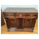 Victorian Marble Top Side Board