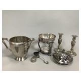 Assorted Silver Plate Dining Room Decor & More