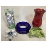 Variety of Decorative Glassware, Vases and More
