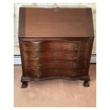 Mahogany Drop Front Secretary Desk