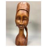 Vintage Artisan Wood Native African Figure