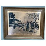 Framed Copper Etching