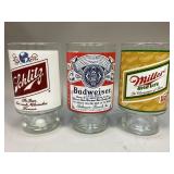 Budweiser, Miller & More Glasses