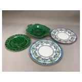 Green Majolica Plates & More