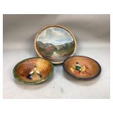 Painted Wooden Bowls