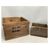 Two Wooden Crates