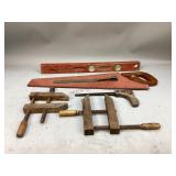 Wooden Level, Clamps & More