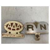 AAA and RN License Plate Toppers