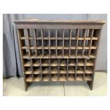 Antique Post Office Mail Organizer