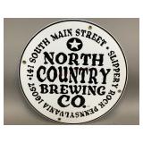 North Country Brewing Co. Porcelain Sign