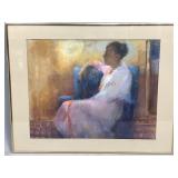Framed Pastel on Paper