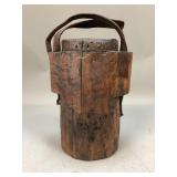 Conestoga Wagon Axle Grease Wooden Bucket