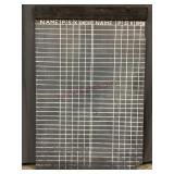 Baseball Dugout Line Up Chalkboard