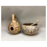 Bird House & Bowl