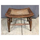 Oak Stool with Whicker Caning