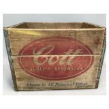 Cott Quality Beverages Wooden Crate