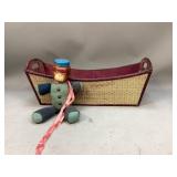 Vintage "MONKO" Monkey Doll & Cradle