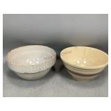 Two Large Stoneware Crocks