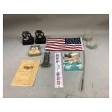 Liberty Bell Coin Banks, Flag & More