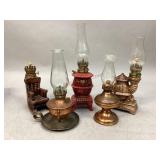 Vintage Miniature Oil Lamps
