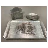 Wendell August Hammered Aluminum Trays and More