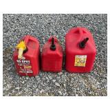 Three Gas Cans