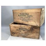 Two Atlas Powder Co. Wooden Crates