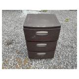 Sterilite Three Drawer Plastic Storage
