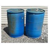 Two Plastic Barrels