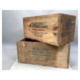 Two Wooden Atlas Powder Co. Crates