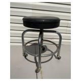 The Robert Fulton Adjustable Stool on Wheels