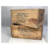 Two Wooden Atlas Powder Co. Crates