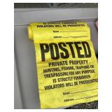 Roll of Posted Signs