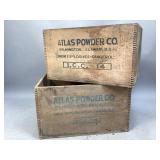 Two Atlas Powder Co. Wooden Crates