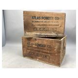 Two Atlas Powder Co. Wooden Crates