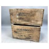 Atlas Blasting Cap Wooden Crates