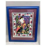 Framed 'Something for Santa' by M. Hamilton