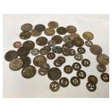 Assorted Vintage Penn-Ohio System Tokens & More