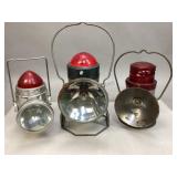 Collection of Vintage Railroad Lanterns