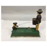 Vintage Cast Iron Monkey Bank