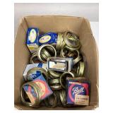 Box of Assorted Canning Jar Rings & Lids