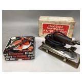 Vintage Seaming Iron & Chainsaw Sharpener