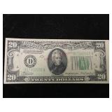 Series 1934 Twenty Dollar Bill