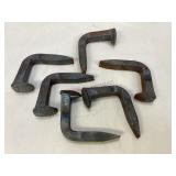 Collection of Railroad Spike 'Hooks'