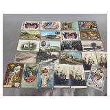 Vintage 4th of July Postcards & Military Postcards