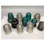 Assorted Vintage Glass Insulators